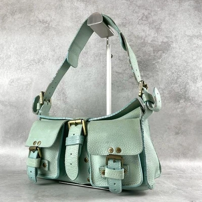Bolso de Hombro Mulberry Roxanne Cuero Verde Esmeralda Excelente Estado Foto 1 de 4