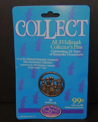 #1 Hallmark Collector's Pin 1998 25 Aniversario Colección Juguetes Foto 1 de 3
