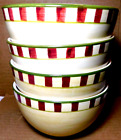 CSB~Pfaltzgraff Winter Blossom Soup/ Cereal 3 1/2" H x 6" D Set of 4 Bowls`