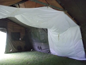 MILITARY SURPLUS TEMPER TENT CENTER LINER SECTION--LINER SECTION ONLY --NO TENT - Picture 1 of 10