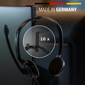 10x Headset Halter Monitor Haken Kopfhörer Halterung Kopfhörerhalter Bildschirm - Bild 1 von 11