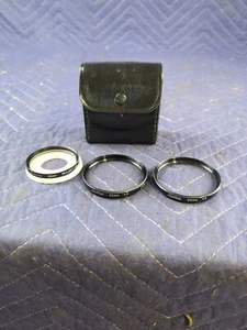 Lumix Vivitar Camera Lens Lot Of 3.. 55mm +3, +2, 46mm Skylight.. Japan - Picture 1 of 6