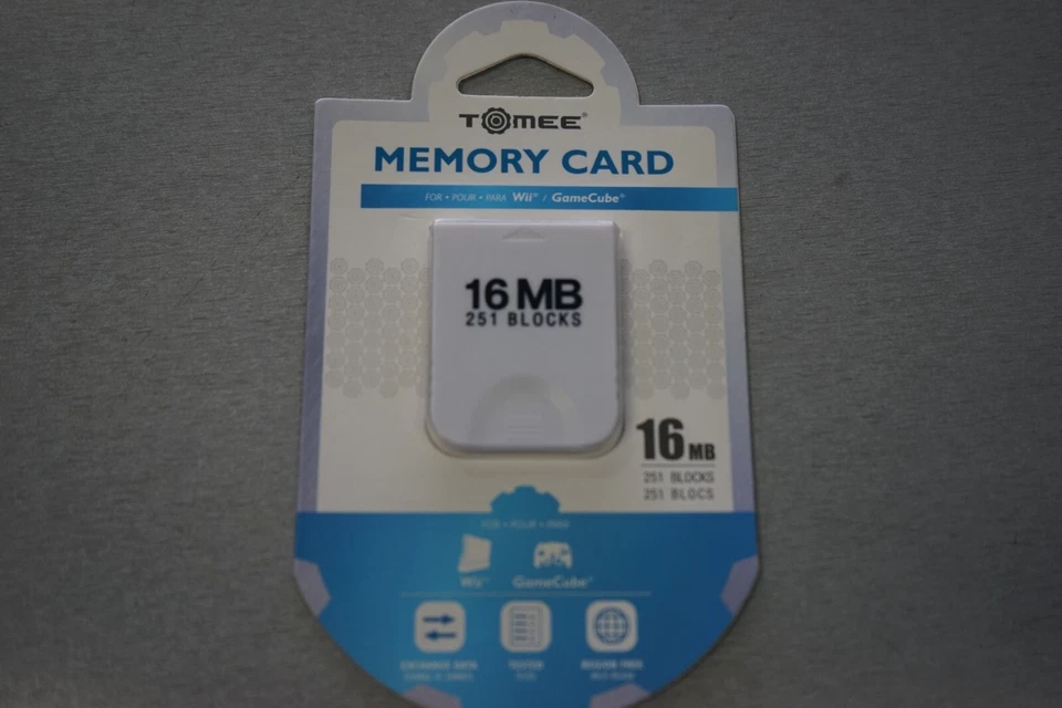 Tomee 16MB Memory Card for GameCube & Wii – Reliable Game Saving - Image 1 of 1