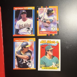 JOSE CANSECO ALL STAR CARD  LOT of (4) Donruss 88, 89, Topps 89