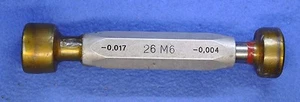 26 mm M6 -0,017 -0,004 * Portaje de enchufe liso * Go No-Go * JSATool - Suizo - Imagen 1 de 2