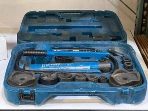 TEMCo TH0037 4" Hydraulic Knockout Punch Hole Cutter Set Missing 1/2" & 3" Die - Picture 1 of 2