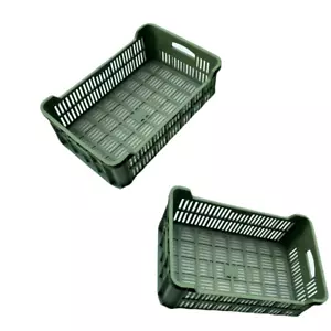 Obstkiste Gemüsekasten 60x40x20cm Marktkiste Grün Gemüsekorb Eurobehälter Garten - Bild 1 von 7