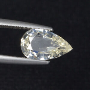 1.75 ct Certified" TOP LUSTROUS COLORLESS WHITE NATURAL SAPPHIRE See Vdo 0414
