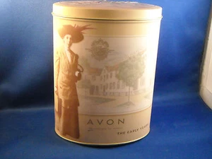 *VINTAGE AVON 2001 " THE EARLY YEARS " PRESIDENT'S CLUB TIN CANDY CAN REPS GIFT - Picture 1 of 4