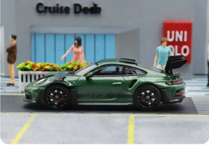 Solo 1:64 Model Car Porsche 911 (992) GT3 RS GT OLIVE GREEN Diecast Model Car - Picture 1 of 4