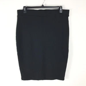 Torrid Midi Studio Luxe Ponte Pencil Skirt Women's Plus 1/1X Black Stretch Work - Picture 1 of 6