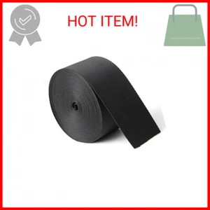 10 Yards 2 Inch Wide Black Nylon Heavy Duty Webbing Strap - Picture 1 of 2