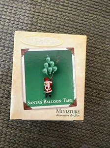 Hallmark Keepsake Christmas Ornament Miniature Santa's Balloon Tree New 2004 - Picture 1 of 2