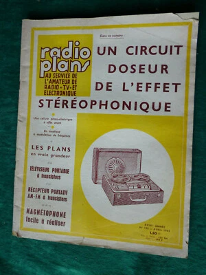 retro-collection anciens documents RADIO PLANS 1964 radio tv électronique n°198 - Photo 1/4