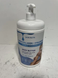 Skin Nutr Collagen +Hyaluronic Body Butter Tea Tree Verbena 31 oz New - Picture 1 of 4