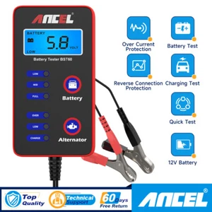 ANCEL Automotive 12V Battery Tester Alternator Charging Charge Voltage Analyzer - Picture 1 of 16