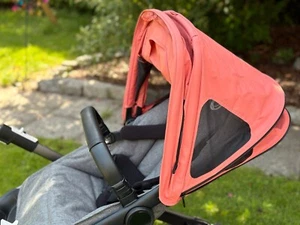Bugaboo Fox/Cameleon / Lynx breezy sun canopyv2 Sunrise red wie neu rosa - Bild 1 von 2