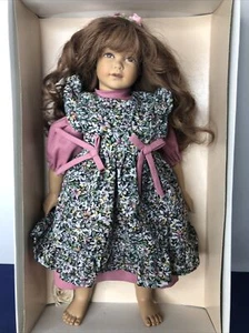 12” Heidi Ott Doll Swiss Designs Doll Vinyl & Cloth body Brunette Girl MIB - Picture 1 of 12