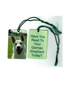 Have You Read To Your German Shepherd Today? Bookmark and Greeting Card White - Picture 1 of 3