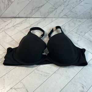 NWT Cacique Lane Bryant Womans T-Shirt Bra Black Lightly Lined UNDERWIRE 38D - Picture 1 of 8