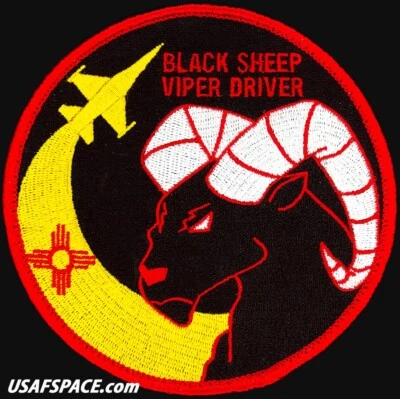 USAF 8TH FIGHTER SQ-8 FS- F-16C-VIPER DRIVER-Holloman AFB, NM-ORIGINAL VEL PATCH - Image 1 of 4
