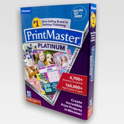 Настольное издательское программное обеспечение PrintMaster Platinum 7 для ПК Windows 10 8 Print Master - Изображение 1 из 4