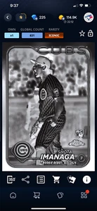 DIGITAL Topps Bunt Chrome Update 24 Shota Imanaga Negative Iconic Rookie RC - Picture 1 of 2