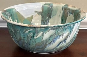 Cuenco grande de mármol firmado por artista - Imagen 1 de 9