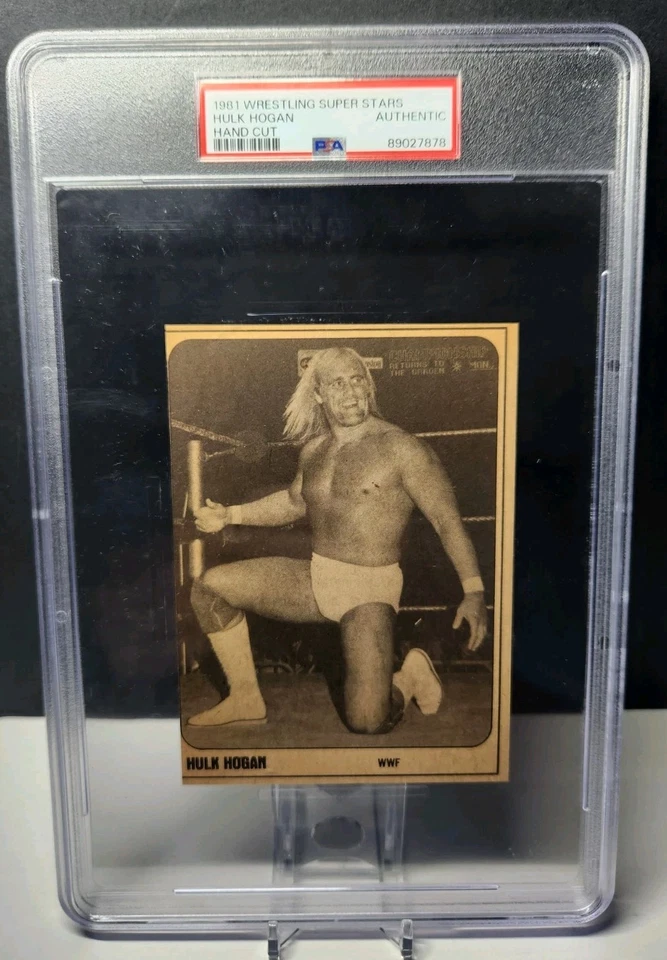 Tarjeta de novato 1981 Wrestling Superstars Magazine Hulk Hogan Foto 1 de 4