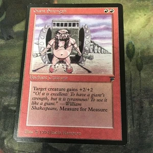 KW7 53 Error Card Giant Strength Printing Blur Legend EN Used - Picture 1 of 7