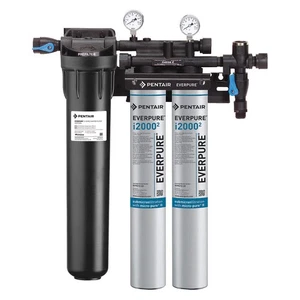 PENTAIR/EVERPURE EV932422-75 Water Filter System,0.5 micron,25 1/2" H 23MU10 - Picture 1 of 1