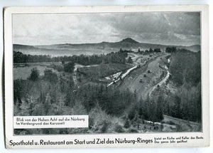 Postal Nürburgring, Eifel, carreras de coches, carrusel, hotel deportivo inicio y destino alrededor de 1934 - Imagen 1 de 2