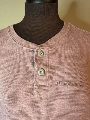 Real Tree Shirt Pink Camo Long Sleeve Fishing Hunting Button Front Waffle Weave - Image 1 of 4