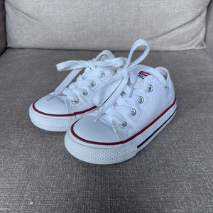 Converse All Star Low Top White Shoes Toddler Size 7c - Picture 1 of 6