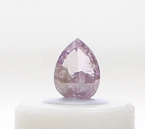 Natural Diamond 0.06cts Pink Color Pear Shape Rose Cut Diamond To Make Jewelry - Picture 1 of 11