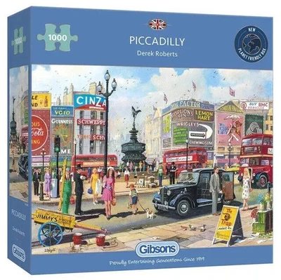 Gibsons Piccadilly 1000 Piece Jigsaw Puzzle | Great Gift for Adults - Image 1 of 2