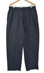 J Crew Chino Pant Mens 36 x 32 Blue Linen Blend Flat Front Preppy Coastal Beach - Picture 1 of 10