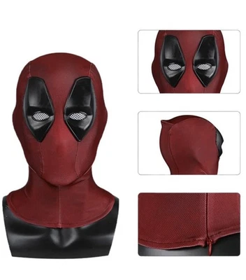 Deadpool Cosplay Mask Movie Replica Halloween Costumes Full Mask - Image 1 of 4