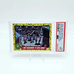1989 Topps TMNT Ninja Turtles #35 PSA 9 Shredders Evil Gang Foot Soldiers  - Picture 1 of 2