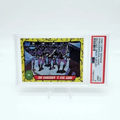 1989 Topps TMNT Ninja Turtles #35 PSA 9 Shredders Evil Gang Foot Soldiers  - Image 1 of 2