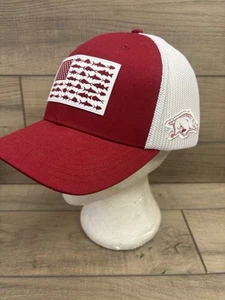 Gorra Arkansas Razorbacks NCAA Columbia PFG Flex Fit - Roja. Talla L/XL. - Imagen 1 de 8