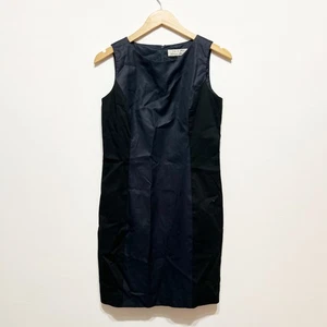 Mini vestido recto sin mangas de popelina de algodón hecho a mano en Nueva York Rag & Bone azul 8 - Imagen 1 de 4