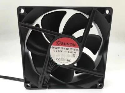 1 PCS SUNON fan EF92251S1-Q11C-S9A  DC12V 3.83W  9225 9cm 4 wire cooling fan - Image 1 of 3