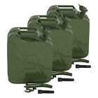 3X Jerry Can 5 Gallon 20L Gas Gasoline Fuel Army Army Backup Metal Steel Tank