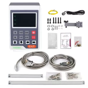 2 Achsen Digitalanzeige LED Dro Display + 2 Stück Magnetwaage für Mini Drehmaschine 7"x14" - Bild 1 von 11