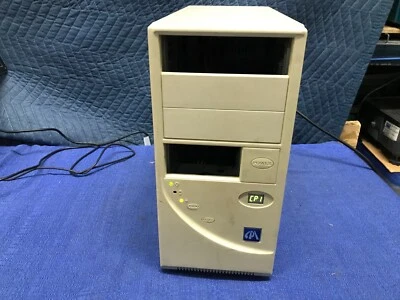 Vintage Beige CPI Tower Computer Case with Turbo Button - Motherboard Included - Image 1 of 4