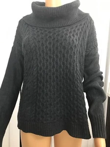 Womens Juniors medium  Sweter American Eagle Cowl Neck Grey Medium Size Y - Picture 1 of 9