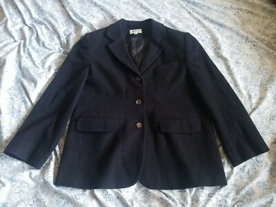 Vintage L.L Bean Womens Blazer Sz 8P Wool Cashmere Black Jacket USA Made - Image 1 of 4