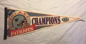 1996 Wincraft | New England AFC Champions XXXI Super Bowl | 30x12 Pennant - Picture 1 of 6