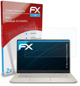 atFoliX 2x Screen Protector for Asus VivoBook S14 S433EA clear - Afbeelding 1 van 8